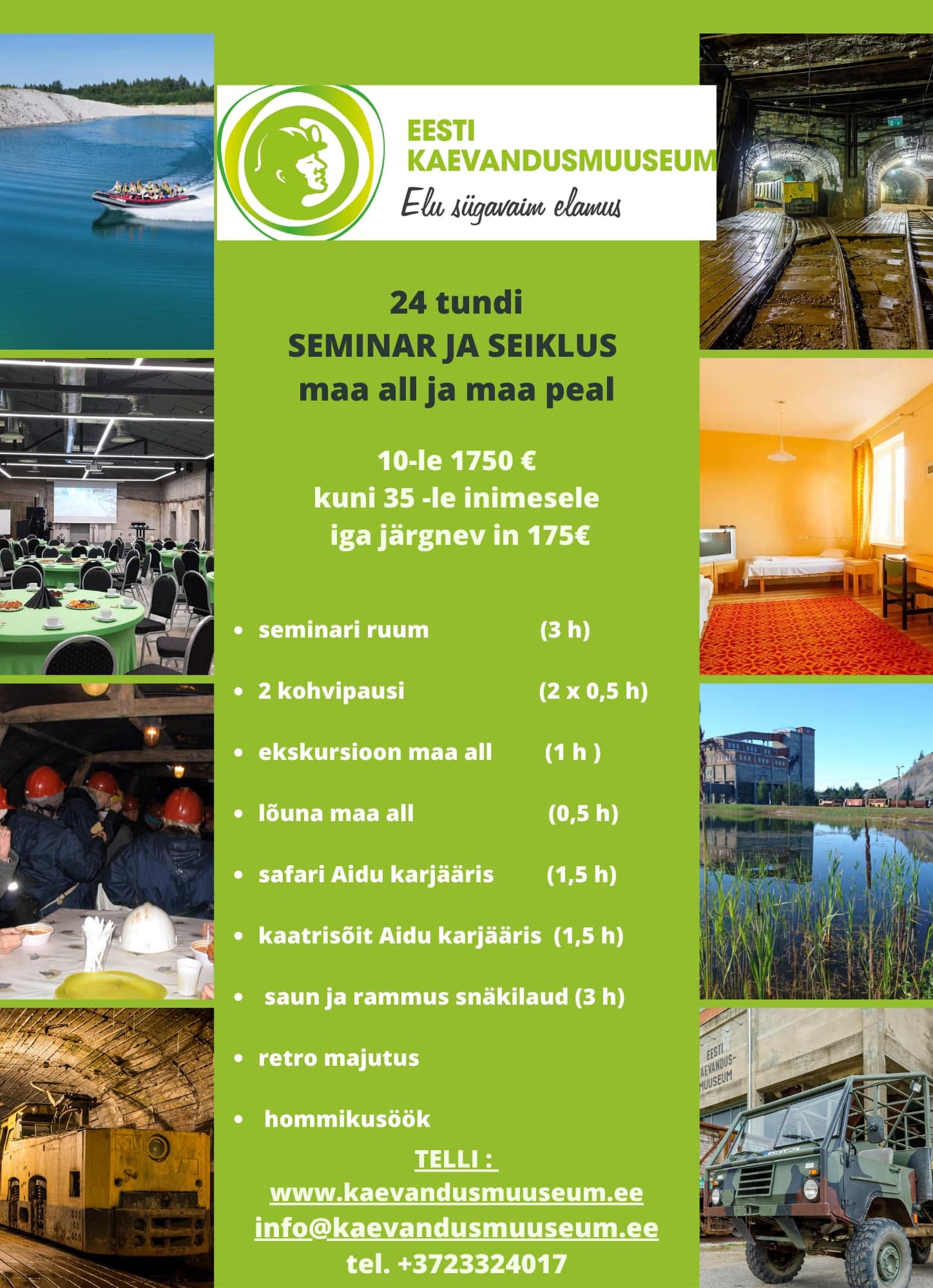 24 tundi SEMINAR ja SEIKLUS maa-all ja maa peal!